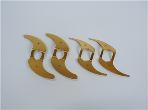 S-shaped titanium plated meat chopper